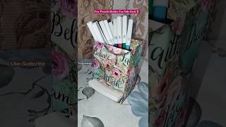 PenPencils Holder With Notes📝 penholdercraft noteholder deskcraft notebox subscribemychannel [upl. by Adieno]