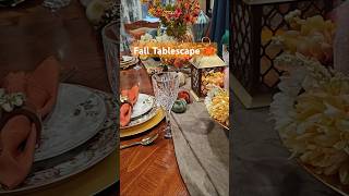 Fall Tablescape 🍁 Thanksgiving Table autumndecor diy falldecor tablesetting [upl. by Jemie773]