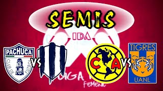 SEMIFINALES IDA LIGA MX FEMENIL APERTURA 2024  Partidos y Transmisión  Mike Sports [upl. by Thalassa]