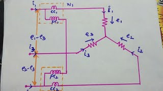 Power measurement in three phase circuits  Two Wattmeter Method [upl. by Lucia]