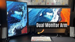 quotThe Incredible Upgrade  The Huanuo Dual Monitor Mount 2024 Version Reviewquot [upl. by Yehsa]