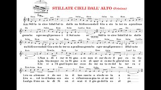 STILLATE CIELI DALL’ALTO spartito accordi testo choir cantiperlamessaIT [upl. by Kreindler]