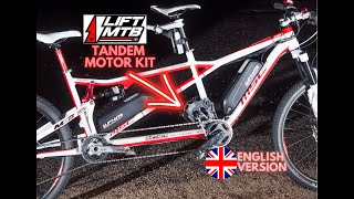 Electric motor for tandem bike ENGLISH VERSION [upl. by Annaillil]