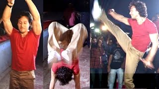 Tiger Shroffs STUNTS In Real Life In Theatre During Baaghi Show [upl. by Eenitsed585]