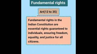 Fundamental rights of Indian constitution📕 youtubeshorts [upl. by Aurea]