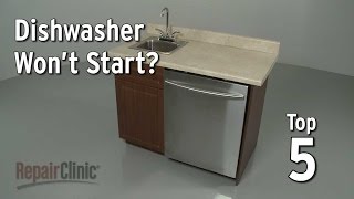 Dishwasher Won’t Start — Dishwasher Troubleshooting [upl. by Nauqit]