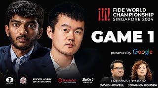 Game 1 Broadcast  FIDE World Championship Match 2024  Ding Liren vs Gukesh D [upl. by Donnelly]