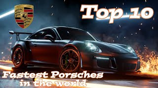 Top 10 Fastest Porsches in the world [upl. by Adnuahsor]