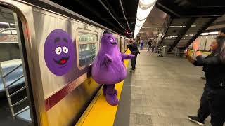 Grimace Rides the 7 Train [upl. by Ihc933]