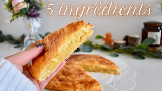 Galette Des Rois 🥧 Frangipane en 10 Min  Recette Facile et Rapide avec 5 ingrédients [upl. by Fita333]