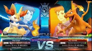 Pokken Tournament DX Braixen Vs Charizard FIGHTING GAMES [upl. by Areik76]