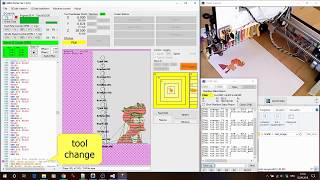 GRBLPlotter 12 tool change [upl. by Tilden]