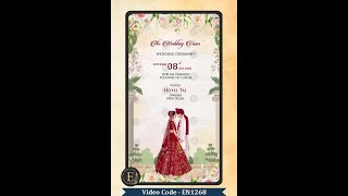 Modest Wedding Invitation Video by Envytin EN1268 [upl. by Natiha42]