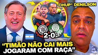 TV ARGENTINA FALA DO CORINTHIANS 2x0 PALMEIRAS E DENILSON FICOU CHOCADO [upl. by Asirrac]