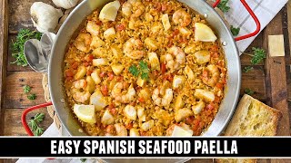 Seafood Paella that will Transport you to Spain  Quick amp EASY Recipe [upl. by Conlan58]