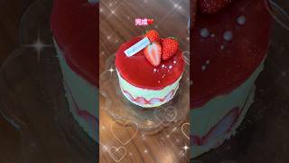 母の日に、初挑戦の🍓フレジェ🍓ケーキを作って贈りました😍✨フレジェ母の日ケーキ作り母の日プレゼントケーキ苺 [upl. by Illom701]