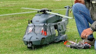 WOW  AMAZING  RC NH90 ELECTRIC SCALE MODEL HELICOPTER WITH FASCINATING DETAILS FLIGHT DEMO [upl. by Harts6]