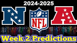 NFL Week 2 Game Predictions 2024 Predicting Every Matchup [upl. by Rew532]