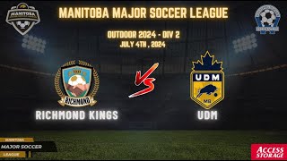 July 4th WSF Div 2 Richmond Kings vs UDM [upl. by Araeic918]