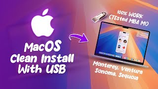 How to Clean Install MacOS  Install Ulang MacOS Dengan USB Bootable  UpgradeDowngrade Macbook M1 [upl. by Zosima]