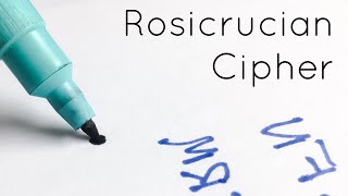 How To Write in Rosicrucian Cipher [upl. by Scornik]