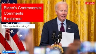 FN Biden Clarifies Garbage Comment Amid Election Controversy [upl. by Aitak258]