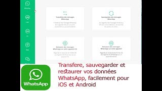 transférer sauvegarder et restaurer vos données WhatsApp pour Android et iOs [upl. by Murat838]