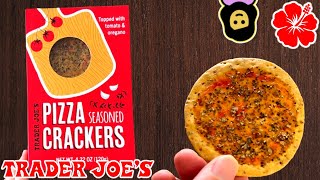 Pizza Seasoned Crackers  Trader Joe’s Product Review [upl. by Imhskal]