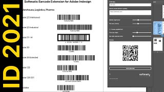 Softmatic Barcode Extension V2 for Adobe InDesign  create QR Code 128 EAN UPC ISBN [upl. by Akemihs]