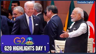 Highlights Day1 of the G20 Summit  Bharat Mandapam Delhi India 2023  OneIndia News [upl. by Zeke443]