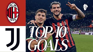 𝐓𝐎𝐏 𝟏𝟎 𝐆𝐎𝐀𝐋𝐒  AC Milan v Juve  Collection [upl. by Schoenburg]