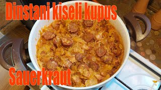 Dinstani kiseli kupus sa slaninom i kobasicom sauerkraut with bacon and sausage [upl. by Ardnaxila]