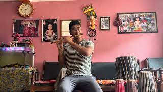 Rato rani fule jhai Sajhama on flute Nepali song music nepalisong viral nepalimusic [upl. by Gallard521]