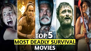 Top 5 Hidden Survival Movies on Netflix prime video 2024 [upl. by Norahc994]