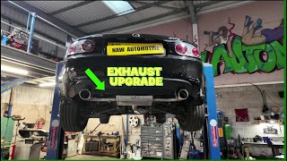 MK3 MAZDA MX5 GETS A NEW CAT BACK EXHAUST SYSTEM [upl. by Sontag]