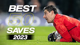 Best 50 Goalkeeper Saves 2023  HD 28 [upl. by Ladnyc999]