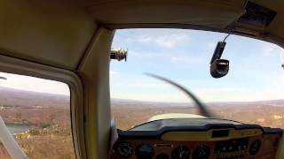 C152 Difficult Approach and Landing at Andover Aeroflex Airport GoPro HD [upl. by Stoneman]