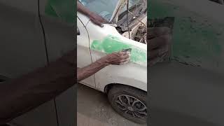 Car 🚘 front mudguard painting🎨viralvideo car trend [upl. by Ellevehc]