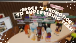 FRAPPE PROMOTION eaqcvs Promotion to Supervising Team [upl. by Gunar685]