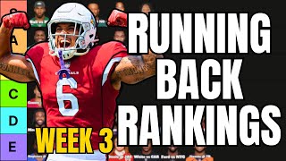 Top 30 Running Back Rankings For Week 3 Fantasy Football [upl. by Boynton]