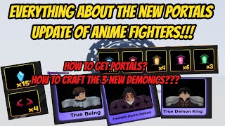 Everything about the new Anime Fighters Portals Update  How to get portals How to craft new units [upl. by Ellerahc]