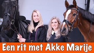 Paardrijden met Akke Marije van HNTM  PaardenpraatTV [upl. by Bartlett937]