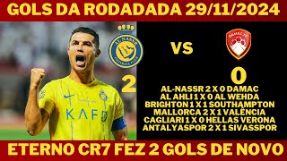 CRISTIANO RONALDO FAZ 2 GOLS DE NOVO GOLS DA RODADA [upl. by Murton]