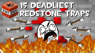 Top 15 Minecraft Redstone Trap Creations Showcase [upl. by Vanessa]