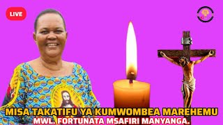 LIVE Misa ya Kumwombea Marehemu Fortunata Manyanga  Parokia ya Mt Antony wa Padua Kibaha [upl. by Isewk]