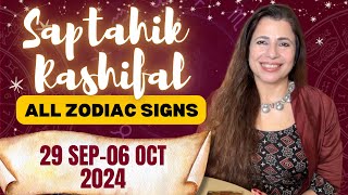 🔮Saptahik Rashifal  29 Sep  6 Oct 2024  All Zodiac Signs  साप्ताहिक राशिफल  tarotpredictions [upl. by Euell268]