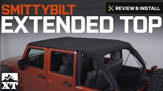 Jeep Wrangler Smittybilt Extended Top 20102018 JK 4 Door Review amp Install [upl. by Ronica]