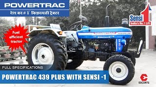 Powertrac 439 plus with sensi 1 [upl. by Aynna289]