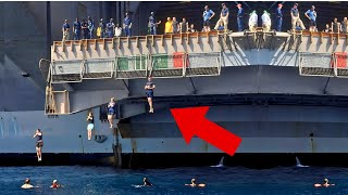 Why dont sailors jump off aircraft carrier decks anymore [upl. by Anyad]