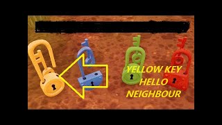 Hello Neighbor act 3 getting the yellow key [upl. by Millan6]